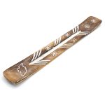 Подставка под благовония «Деревянная лыжа» Слоник золотой